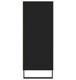 Hoge kast 57x35x90 cm bewerkt hout zwart