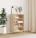 Hoge kast 57x35x90 cm bewerkt hout sonoma eikenkleurig