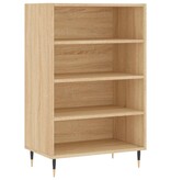 Hoge kast 57x35x90 cm bewerkt hout sonoma eikenkleurig