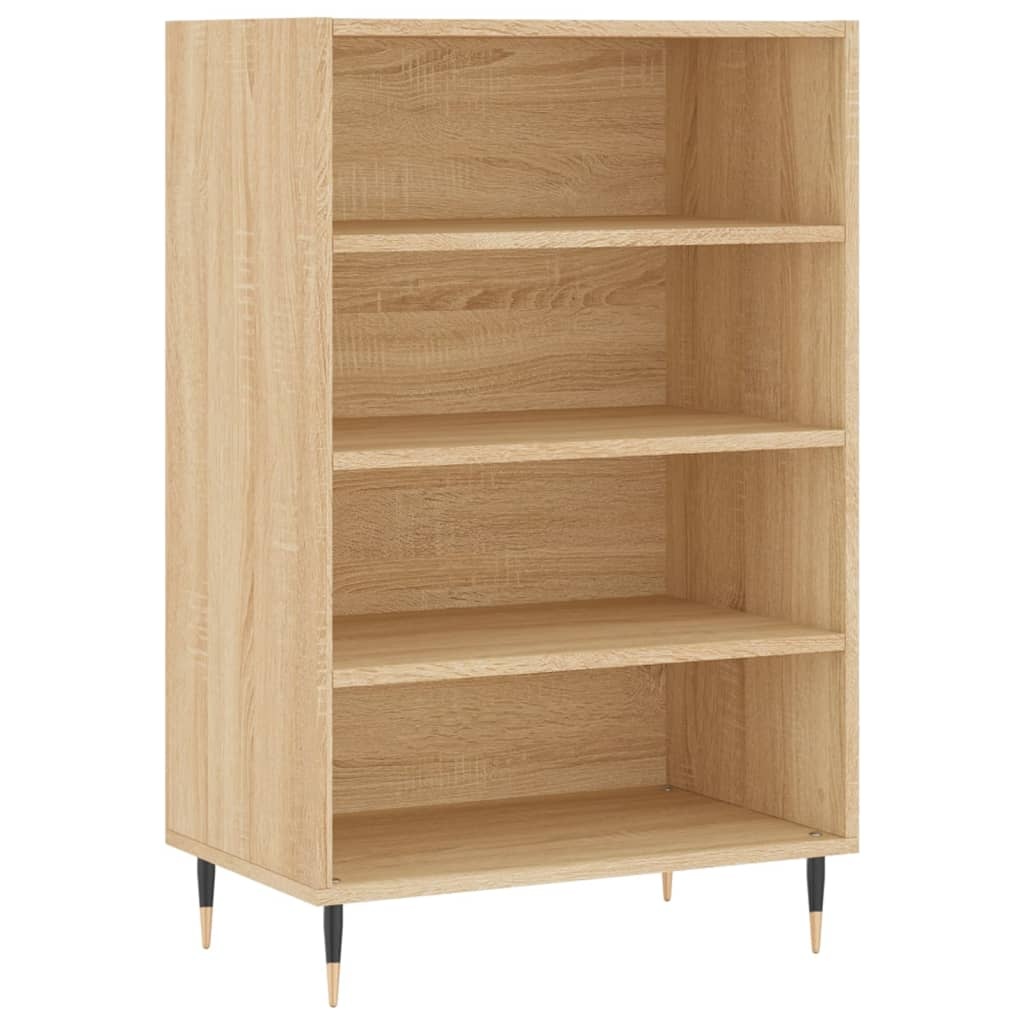 Hoge kast 57x35x90 cm bewerkt hout sonoma eikenkleurig