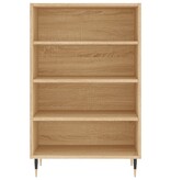 Hoge kast 57x35x90 cm bewerkt hout sonoma eikenkleurig