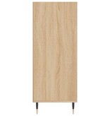 Hoge kast 57x35x90 cm bewerkt hout sonoma eikenkleurig