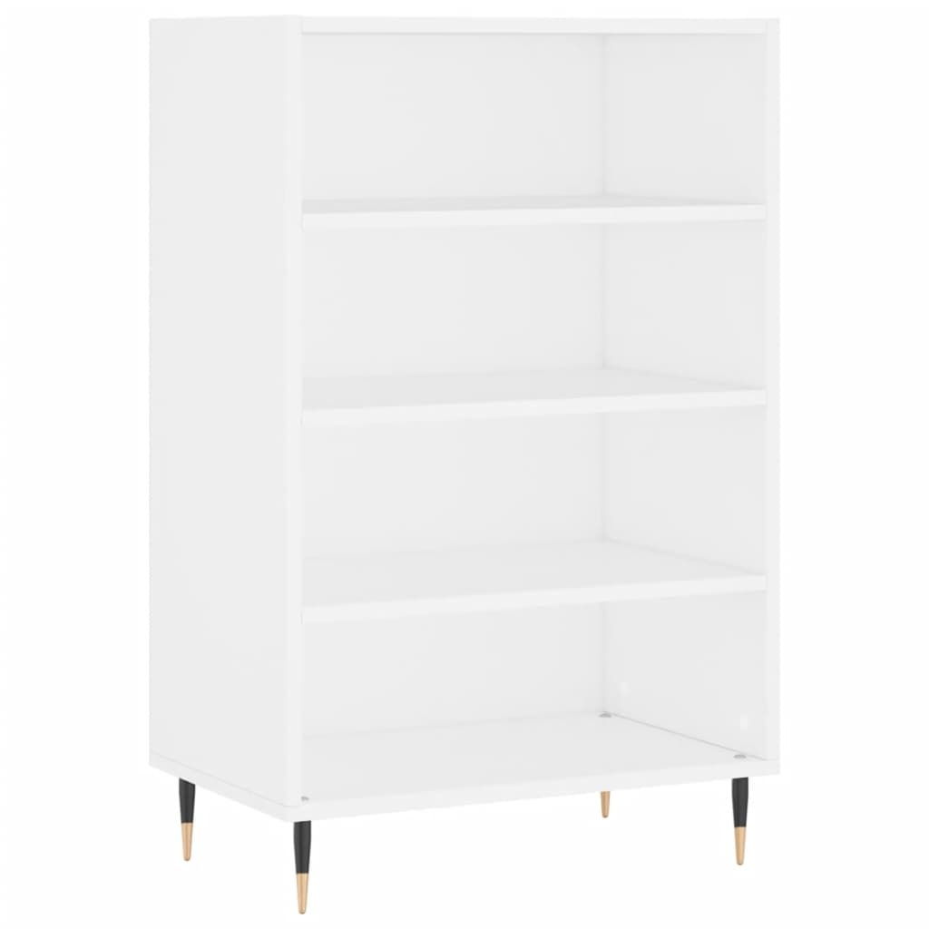 Hoge kast 57x35x90 cm bewerkt hout wit