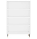 Hoge kast 57x35x90 cm bewerkt hout wit