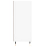 Hoge kast 57x35x90 cm bewerkt hout wit