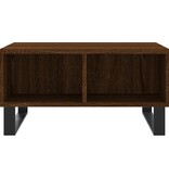 Salontafel 60x60x30 cm bewerkt hout bruineiken