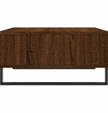 Salontafel 60x60x30 cm bewerkt hout bruineiken