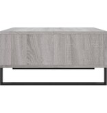 Salontafel 60x60x30 cm bewerkt hout grijs sonoma eikenkleurig