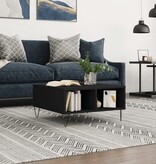 VidaXL Salontafel 60x60x30 cm bewerkt hout zwart