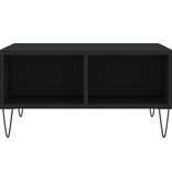 VidaXL Salontafel 60x60x30 cm bewerkt hout zwart