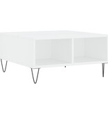 VidaXL Salontafel 60x60x30 cm bewerkt hout wit