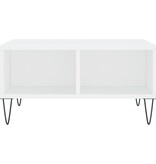 VidaXL Salontafel 60x60x30 cm bewerkt hout wit