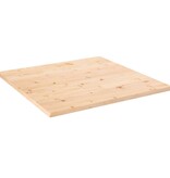 vidaXL Tafelblad vierkant 80x80x2,5 cm massief grenenhout