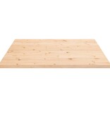 vidaXL Tafelblad vierkant 80x80x2,5 cm massief grenenhout