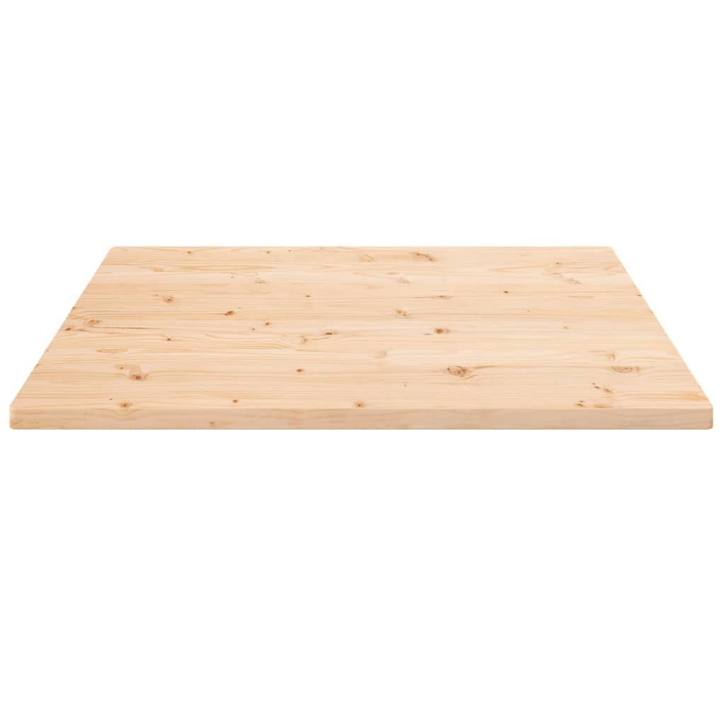 vidaXL Tafelblad vierkant 80x80x2,5 cm massief grenenhout