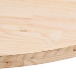 vidaXL Tafelblad ovaal 100x50x2,5 cm massief grenenhout
