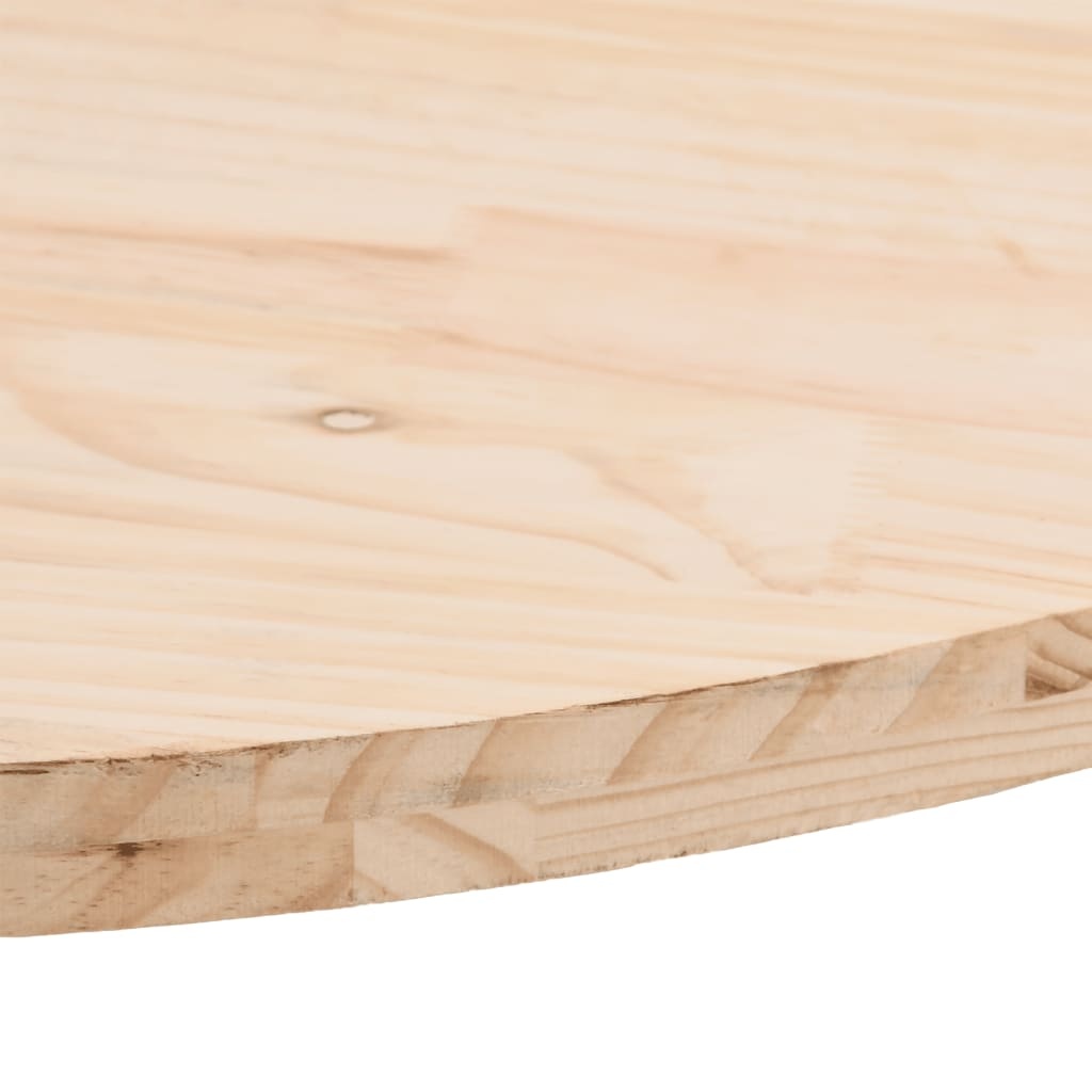 vidaXL Tafelblad ovaal 100x50x2,5 cm massief grenenhout