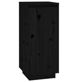 VidaXL Schoenenkast 35x35x80 cm massief grenenhout zwart