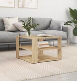 VidaXL Salontafel 59,5x59,5x40 cm bewerkt hout sonoma eikenkleurig