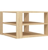 VidaXL Salontafel 59,5x59,5x40 cm bewerkt hout sonoma eikenkleurig