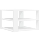 VidaXL Salontafel 59,5x59,5x40 cm bewerkt hout wit