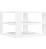 VidaXL Salontafel 59,5x59,5x40 cm bewerkt hout wit