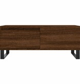 VidaXL Salontafel 90x50x36,5 cm bewerkt hout bruineikenkleurig