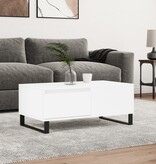 VidaXL Salontafel 90x50x36,5 cm bewerkt hout wit