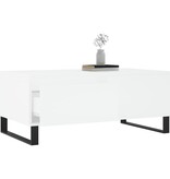 VidaXL Salontafel 90x50x36,5 cm bewerkt hout wit