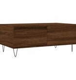 VidaXL Salontafel 90x50x36,5 cm bewerkt hout bruineikenkleurig