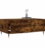VidaXL Salontafel 90x50x36,5 cm bewerkt hout gerookt eikenkleurig