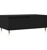 VidaXL Salontafel 90x50x36,5 cm bewerkt hout zwart