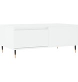 VidaXL Salontafel 90x50x36,5 cm bewerkt hout wit