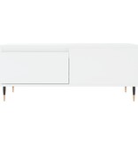 VidaXL Salontafel 90x50x36,5 cm bewerkt hout wit