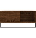 VidaXL Salontafel 80x80x36,5 cm bewerkt hout bruineikenkleurig