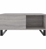 VidaXL Salontafel 80x80x36,5 cm bewerkt hout grijs sonoma eikenkleurig