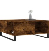 VidaXL Salontafel 80x80x36,5 cm bewerkt hout gerookt eikenkleurig