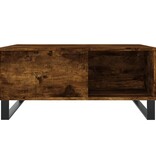 VidaXL Salontafel 80x80x36,5 cm bewerkt hout gerookt eikenkleurig