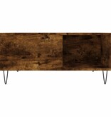 VidaXL Salontafel 80x80x36,5 cm bewerkt hout gerookt eikenkleurig