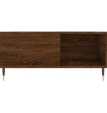 vidaXL Salontafel 80x80x36,5 cm bewerkt hout bruineikenkleurig