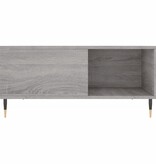 vidaXL Salontafel 80x80x36,5 cm bewerkt hout grijs sonoma eikenkleurig