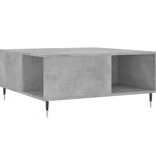 VidaXL Salontafel 80x80x36,5 cm bewerkt hout betongrijs