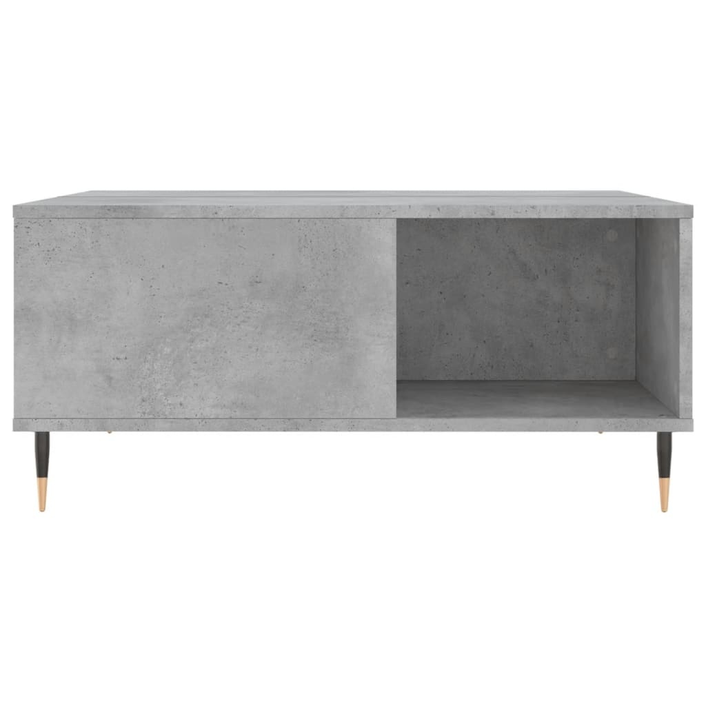 VidaXL Salontafel 80x80x36,5 cm bewerkt hout betongrijs