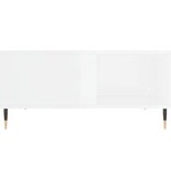 vidaXL Salontafel 80x80x36,5 cm bewerkt hout hoogglans wit