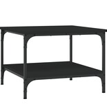 VidaXL Salontafel 55x55x40 cm bewerkt hout zwart