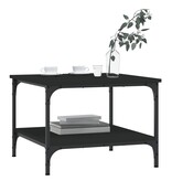 VidaXL Salontafel 55x55x40 cm bewerkt hout zwart