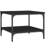 VidaXL Salontafel 55x55x40 cm bewerkt hout zwart