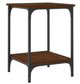 VidaXL Salontafel 40x40x55 cm bewerkt hout bruineikenkleurig