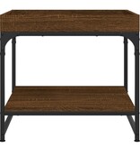 VidaXL Salontafel 49,5x49,5x45 cm bewerkt hout bruineikenkleurig