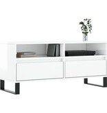 VidaXL Tv-meubel 100x34,5x44,5 cm bewerkt hout hoogglans wit